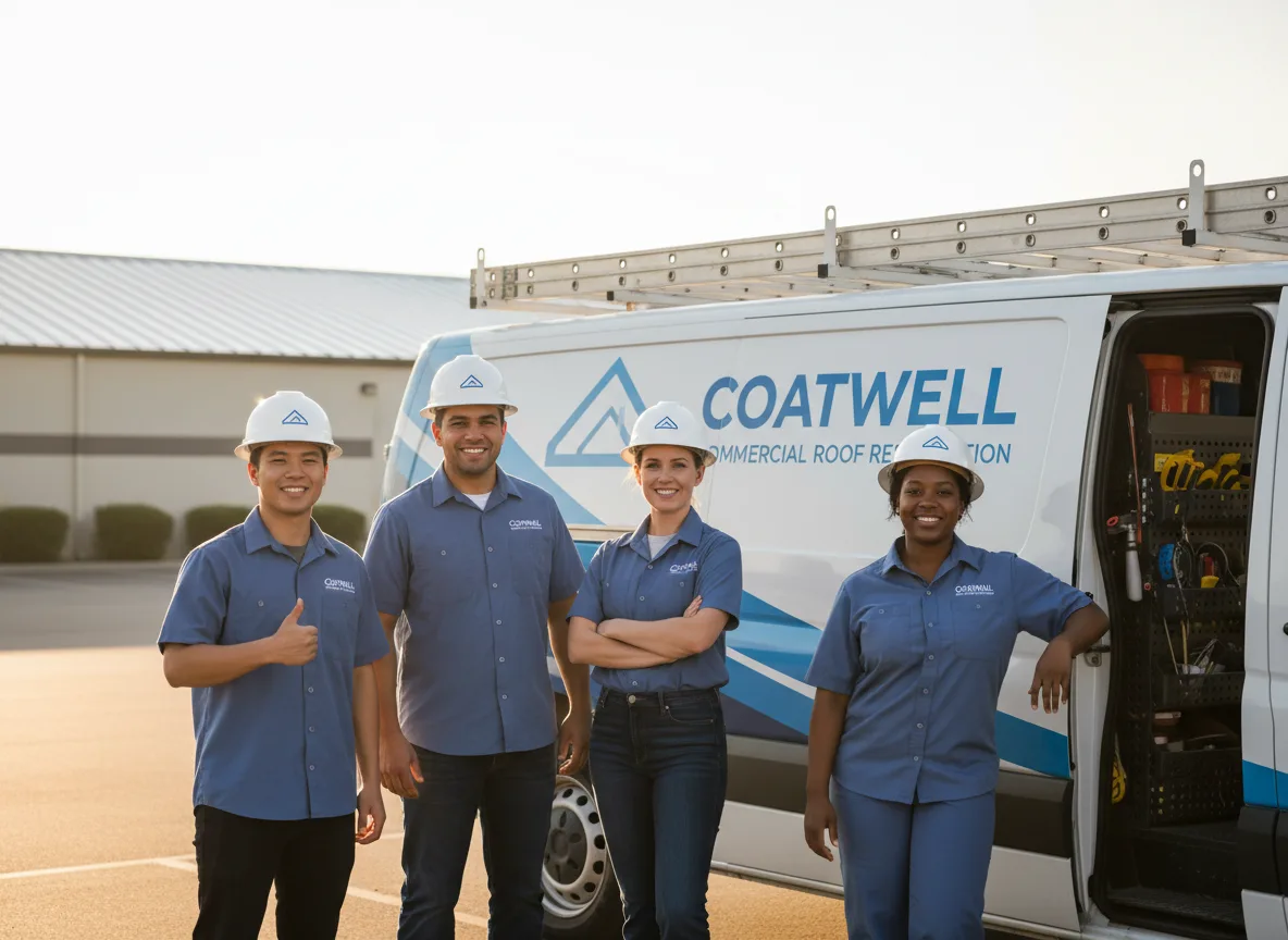 Commercial roof coating company in Noble, LA